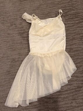 Kelle White Dance Costume Wildflower Leotard with matching skirt